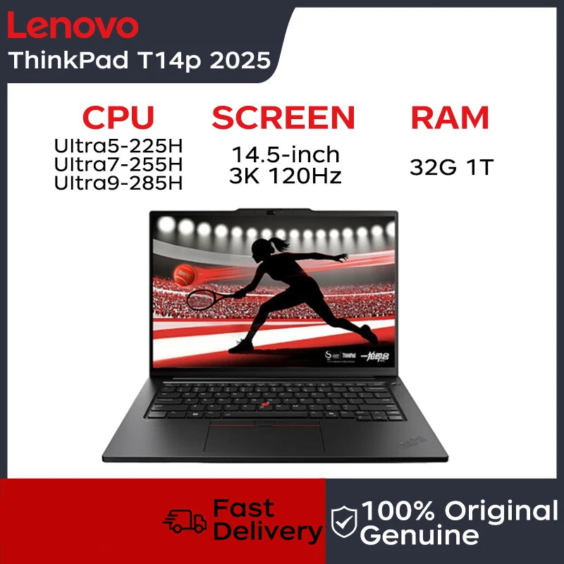 1TB 14.5" 32GB 120Hz Intel Core Ultra 5 225H Lenovo Laptop