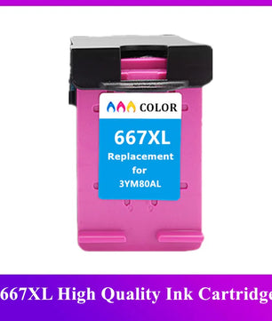 667XL Ink Cartridge Compatible For HP DeskJet 1275 2374 2375 2376 2775 2776