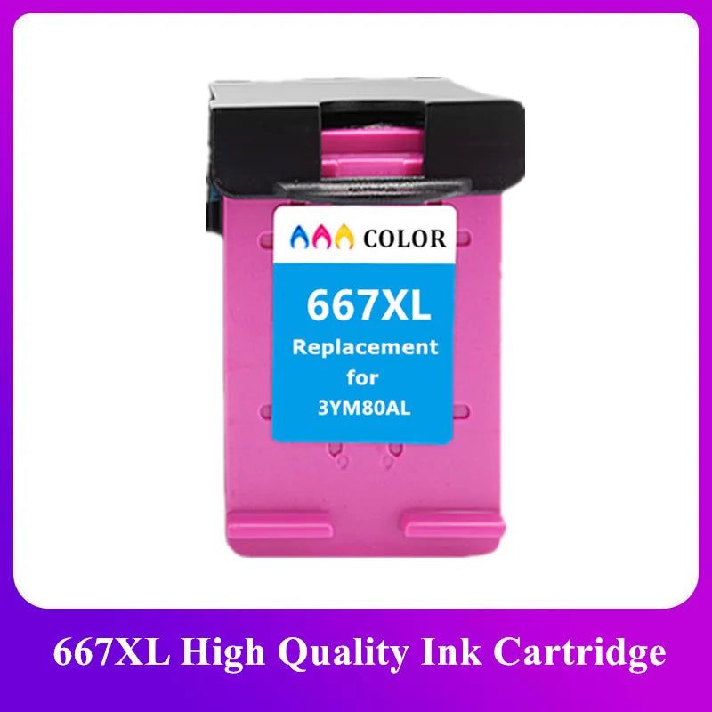667XL Ink Cartridge Compatible For HP DeskJet 1275 2374 2375 2376 2775 2776