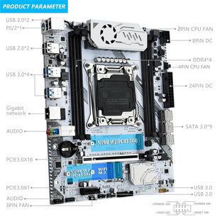 32GB RAM LGA 2011-3 Intel Xeon E5 2650 V4 Desktop Motherboard