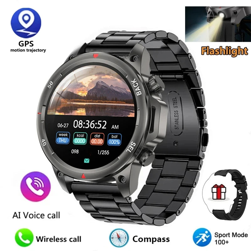 Alloy Waterproof Android Round Shaped Bluetooth Smartwatch
