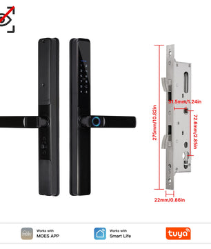 Aluminum Alloy Bluetooth Compatible Electronic Smart Door Lock