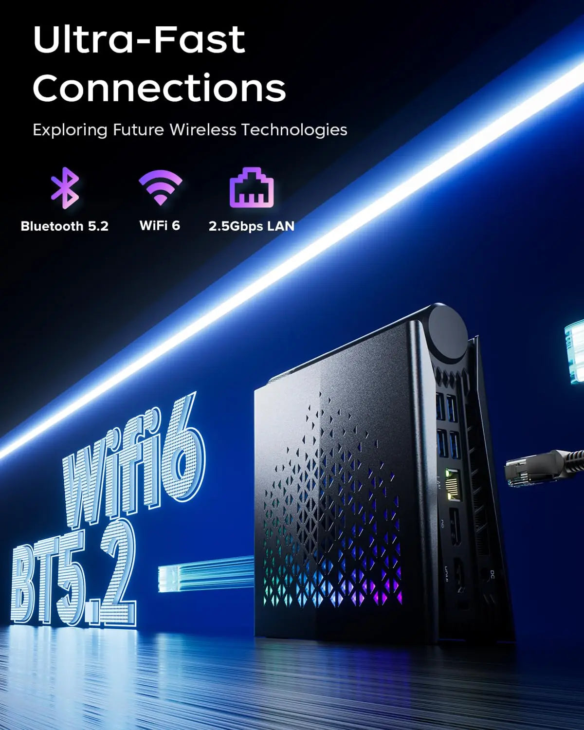 ACEMAGIC 16GB DDR4 512GB AMD Ryzen 7 H255 Mini PC Desktop