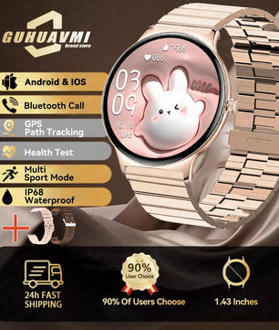 Silica Gel Full Touch Screen Android Round Shaped Digital Smartwatch