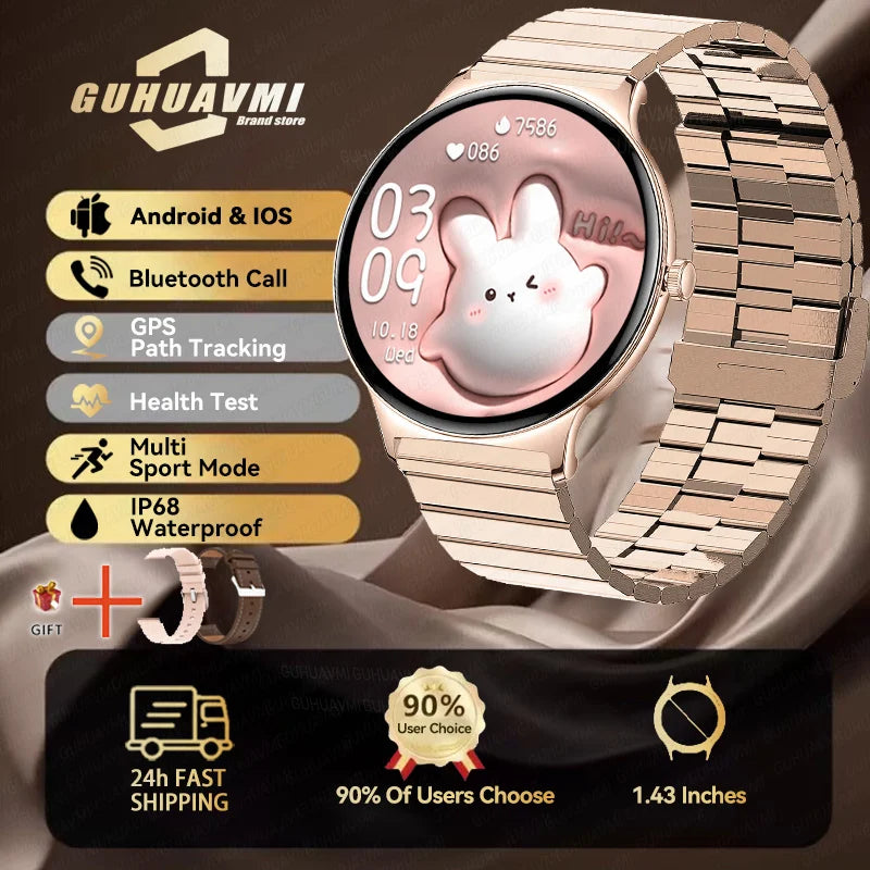 Silica Gel Full Touch Screen Android Round Shaped Digital Smartwatch