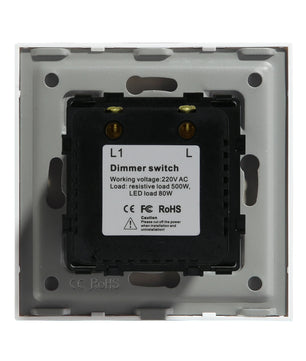 Bseed Alloy Crystal Glass Push Button Light Rotary Knob Switch