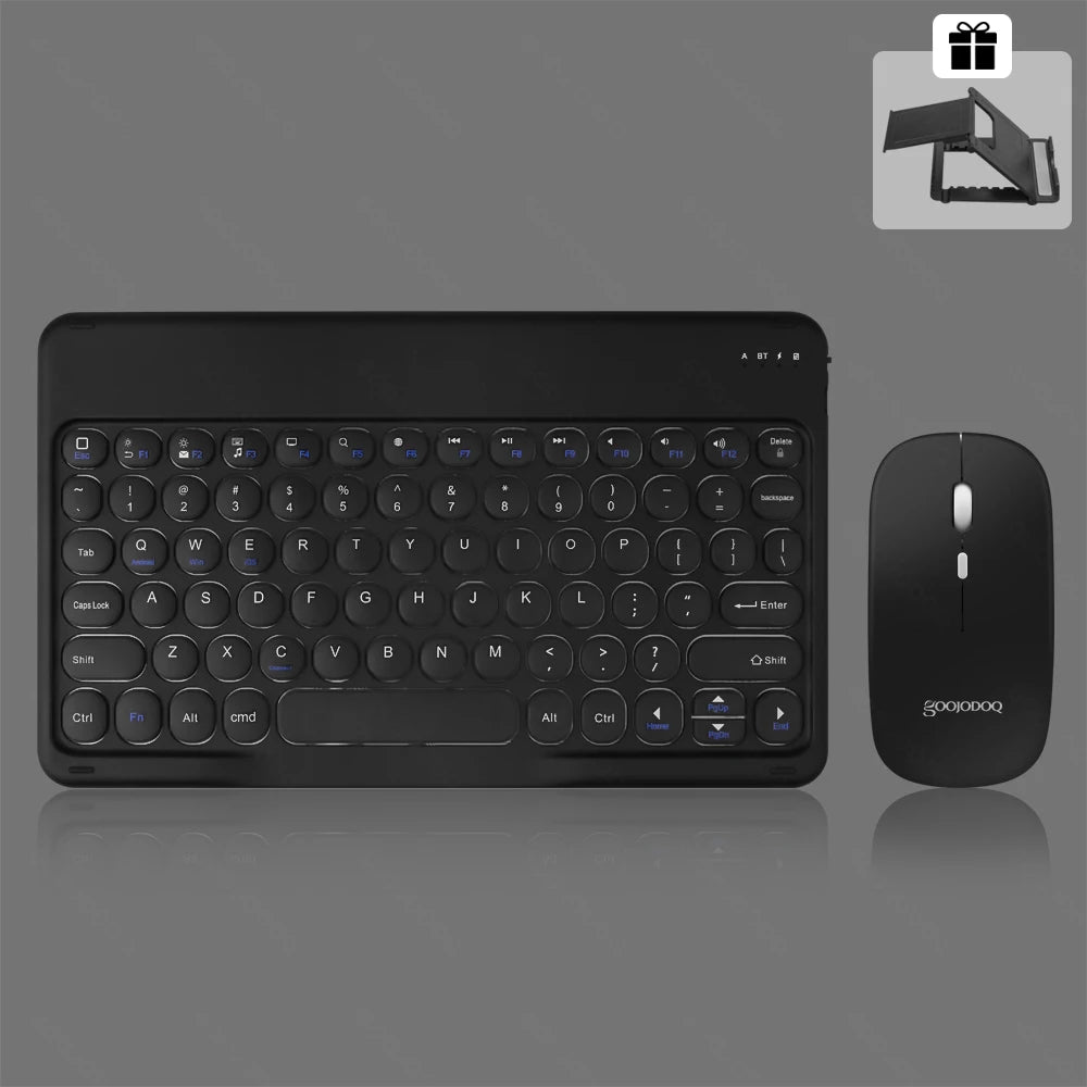 Plastic 2.4G Rechargeable Bluetooth Wireless Keyboard Mouse Kit