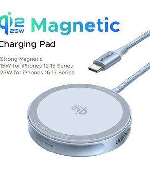 Ugreen Magflow Qi2 25W Wireless Charger For iPhone 17 16 Pro Max
