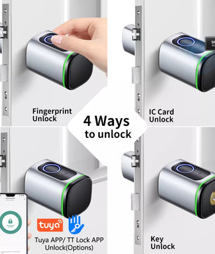 RayKube Aluminium Alloy Fingerprint Digital Smart Door Lock