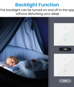 LoraTap 240V 600W Plastic WiFi Rolling Blinds Curtain Switch