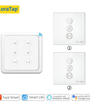 LoraTap 250V 600W Plastic WiFi Rolling Blinds Curtain Switch