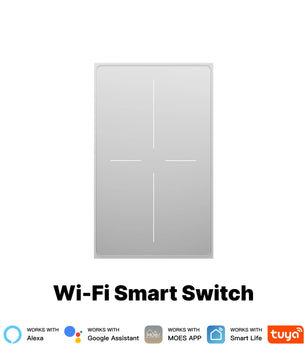 MOES 2-IN-1WiFi Star Feather Smart Touch Switch with Alexa Google Home