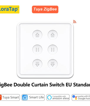 LoraTap 240V 300W Plastic WiFi Rolling Blinds Curtain Switch