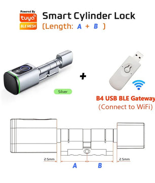 RayKube Aluminium Alloy Fingerprint Digital Smart Door Lock