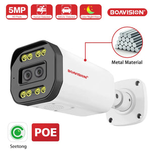 Boavision 5MP RJ45 Dual Lens Night Vision Surveillance Camera