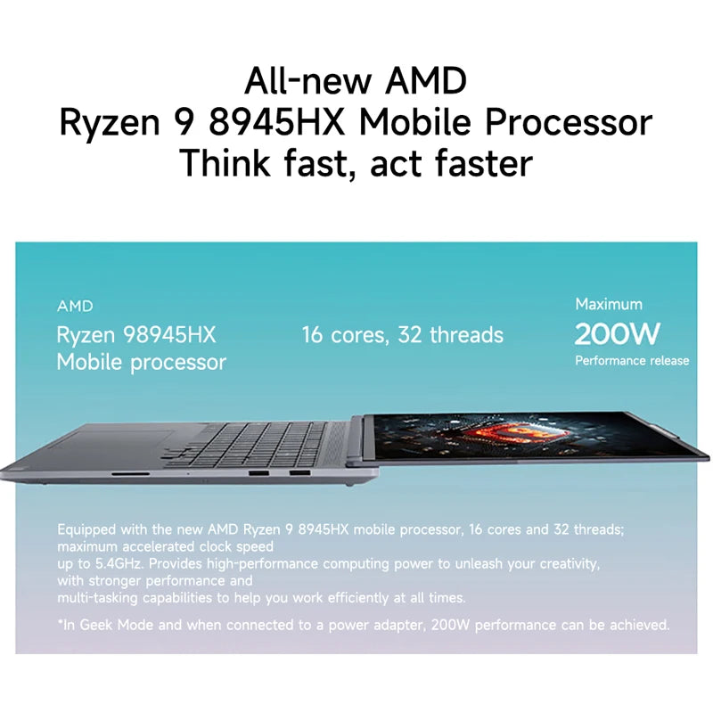 1TB 16" AMD R9 8945HX Thinkbook 16p 2025 Ryzen Lenovo Laptop
