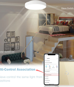 Bseed 10A Alloy 3 Gang Crystal Glass Panel Wall Light Touch Switch