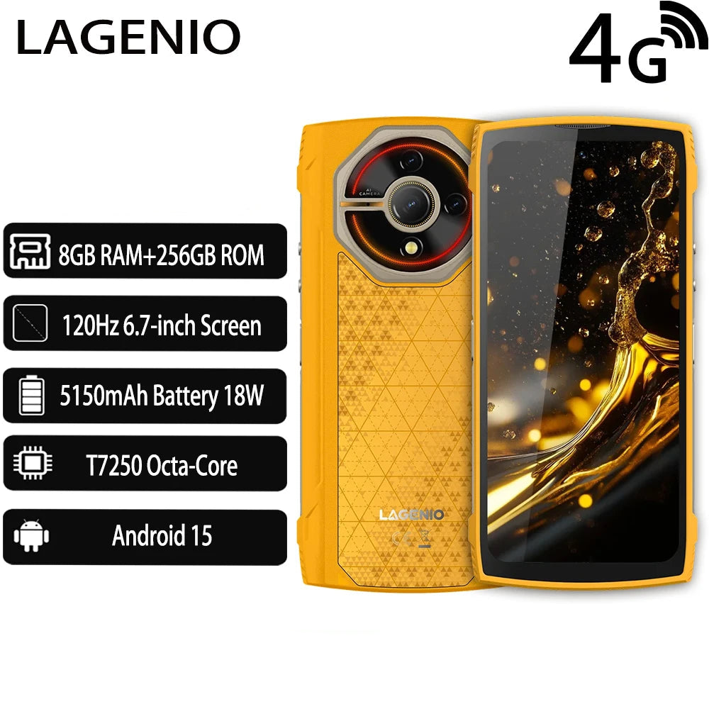 5150mAh 6.7" 256GB Android Panther 2 Pro 4G Rugged Smartphone