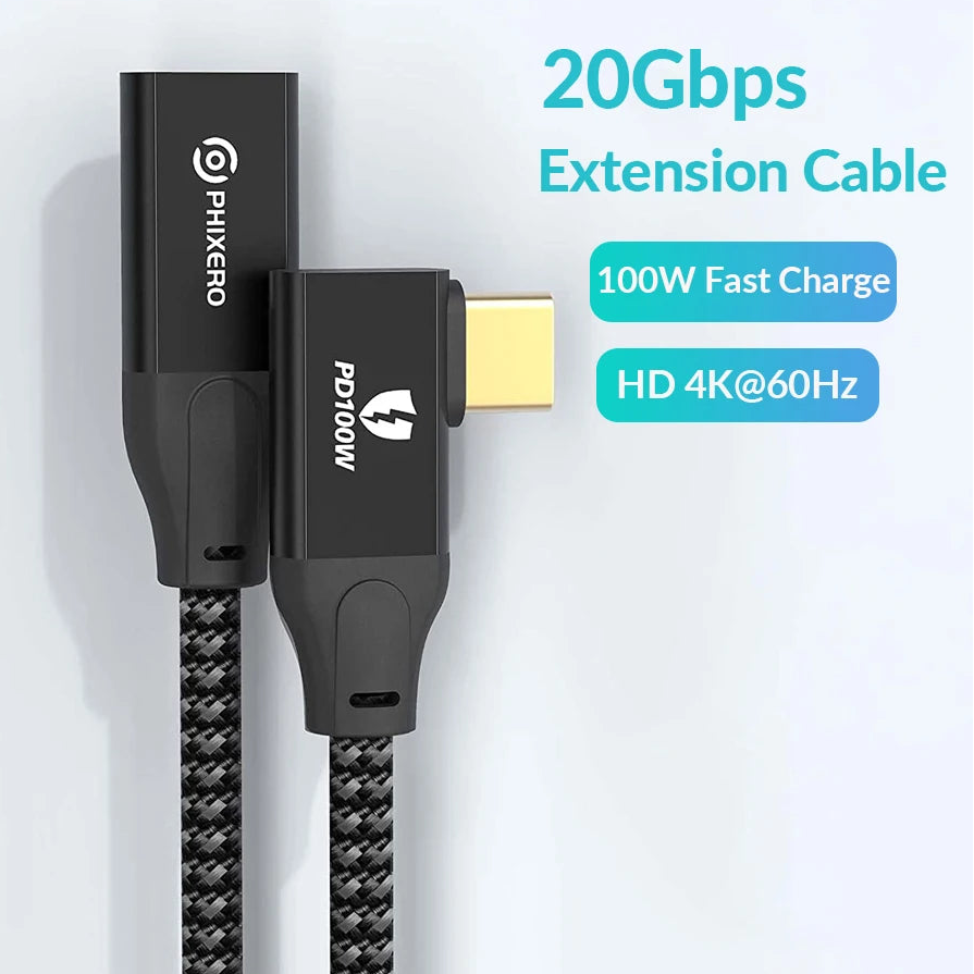 20Gbps Aluminum Alloy PD100W Type-C Fast Charging Cable