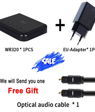 USB 3.5mm WIFI Bluetooth Wireless Audio Receiver Optical Adapter
