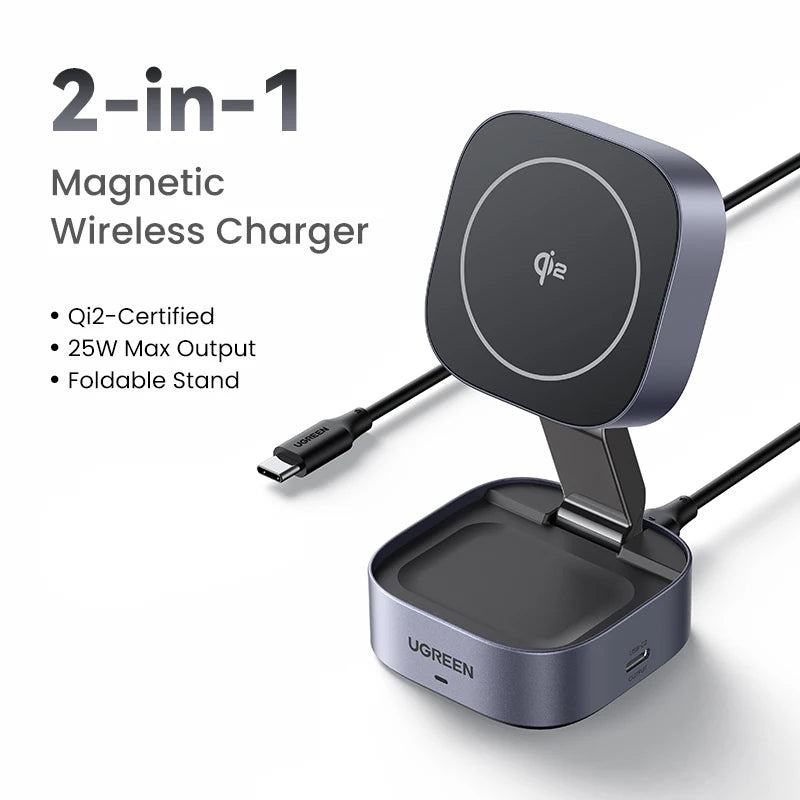 Ugreen Magnetic Wireless Charger Stand For Iphone 16/17 