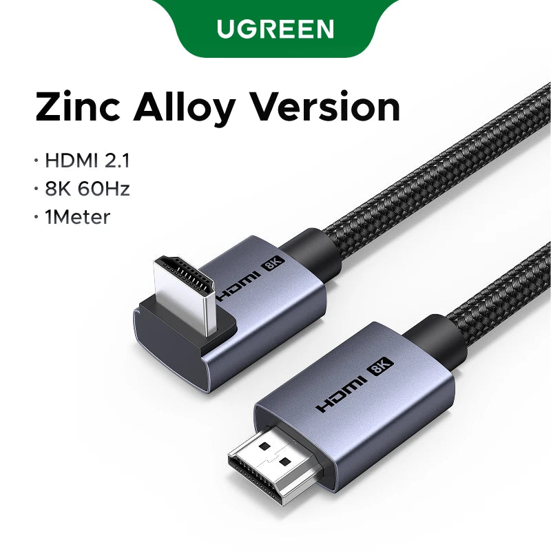 Ugreen 60Hz Ultra High Speed Right-Angle HDMI Cable