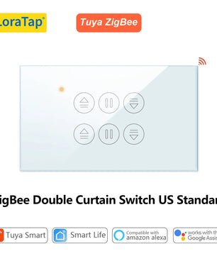 LoraTap 240V 300W Plastic WiFi Rolling Blinds Curtain Switch