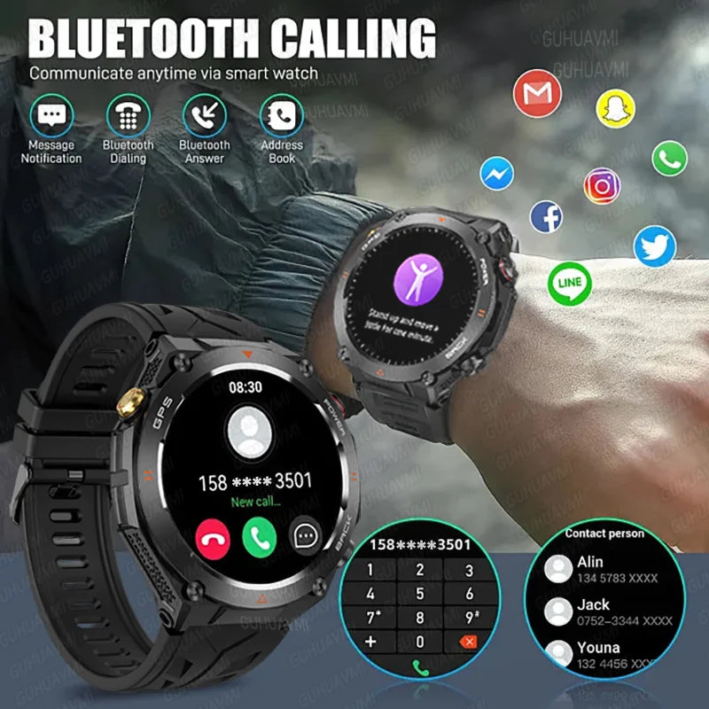 Silica Gel Waterproof Android Round Shaped Amoled Screen Smartwatch