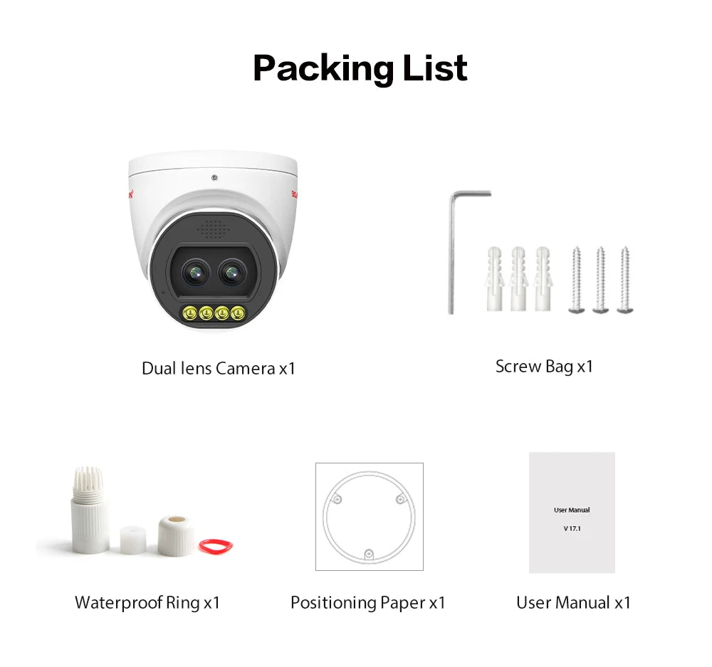 Boavision 5MP Night Vision TF Card Slot Surveillance Camera