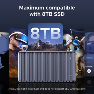 Aluminum 40Gbps External Interface Solid State Drive For Laptop