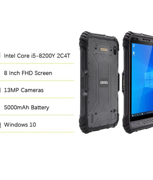 5999mAh 5MP 8GB RAM 256GB ROM Windows 10 Rugged Tablet