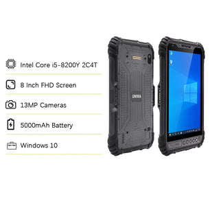 5999mAh 5MP 8GB RAM 256GB ROM Windows 10 Rugged Tablet