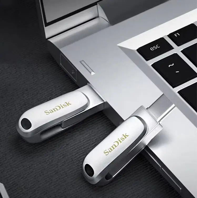 USB 3.2 Metal Dual Pen Drive U Disk for Computer and Phone