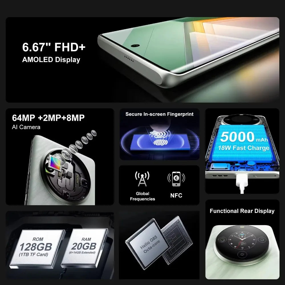 AMOLED S3 PRO Android Normal Screen Fast Charging Smartphone