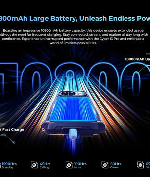 7500mAh 128GB Cyber 13 Pro Android Rugged Smartphones