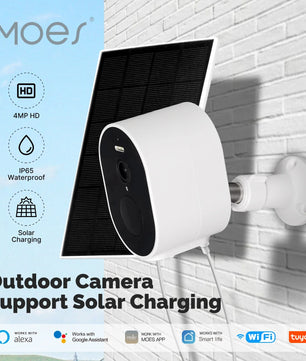 Moes 5200mAh WiFi 4MP HD Waterproof Smart Security Camera