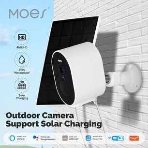 Moes 5200mAh WiFi 4MP HD Waterproof Smart Security Camera