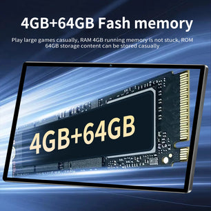 5000mAh 5MP 4GB RAM 64GB ROM Fast Charging 10.1 Inch Tablet