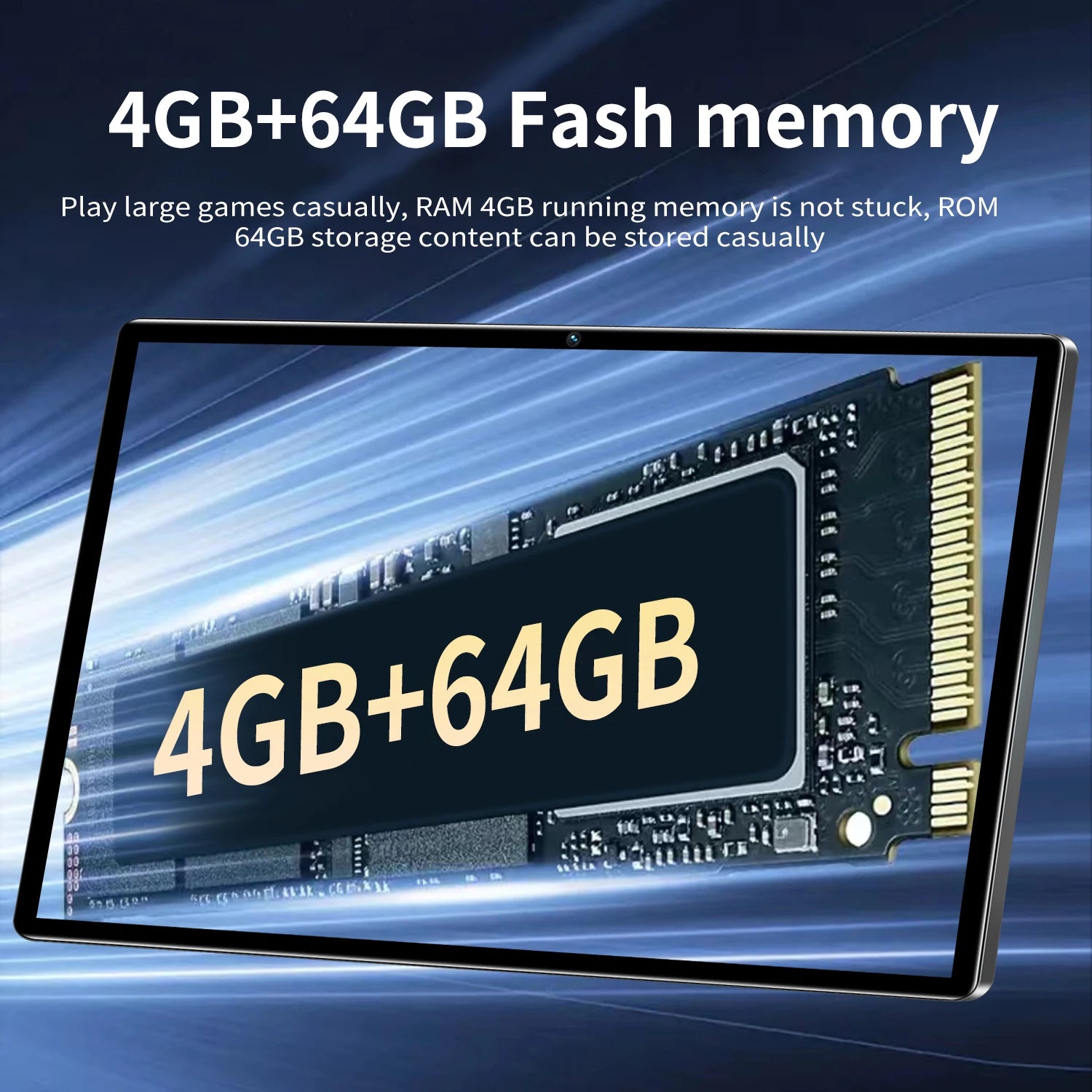5000mAh 5MP 4GB RAM 64GB ROM Fast Charging 10.1 Inch Tablet