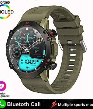 Silica Gel Amoled Display Waterproof Android Round Shape Smartwatch