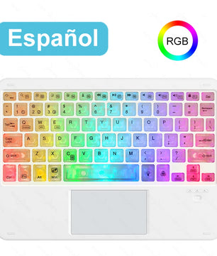 RGB Wireless Bluetooth Keyboard For iPad Android Windows Tablet