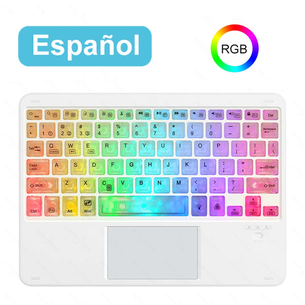 RGB Wireless Bluetooth Keyboard For iPad Android Windows Tablet