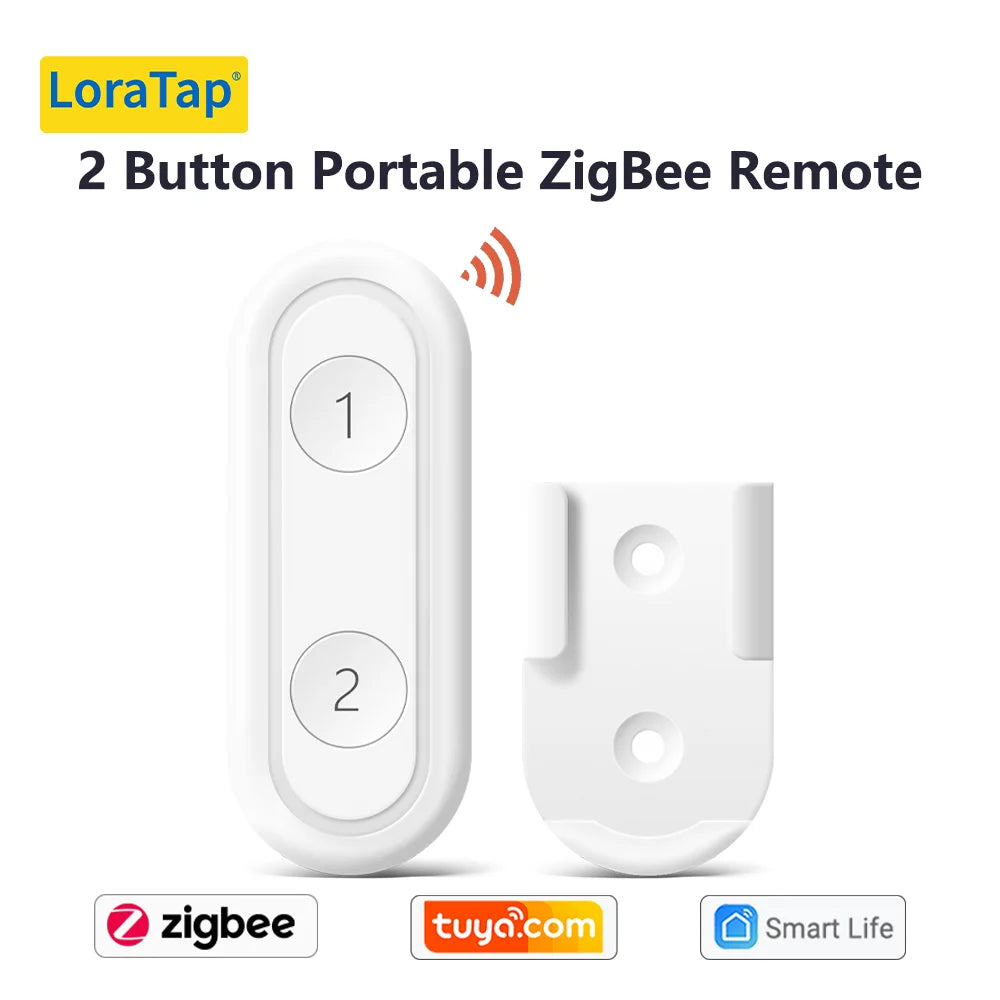 LoraTap Plastic Wireless 4 Gang Remote Control Portable Switch