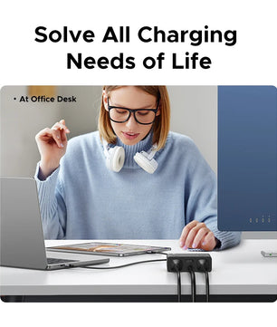 Ugreen 2500W Alloy 8 in 1 Power Strip USB Type-C Fast Charge