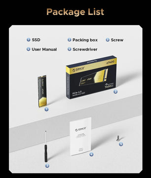 7400Mbs PCIe4.0 Internal Gen4 Solid State Drive For Laptop