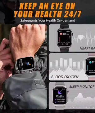 Fine Steel Waterproof Android Square Shaped Bluetooth Smartwatch