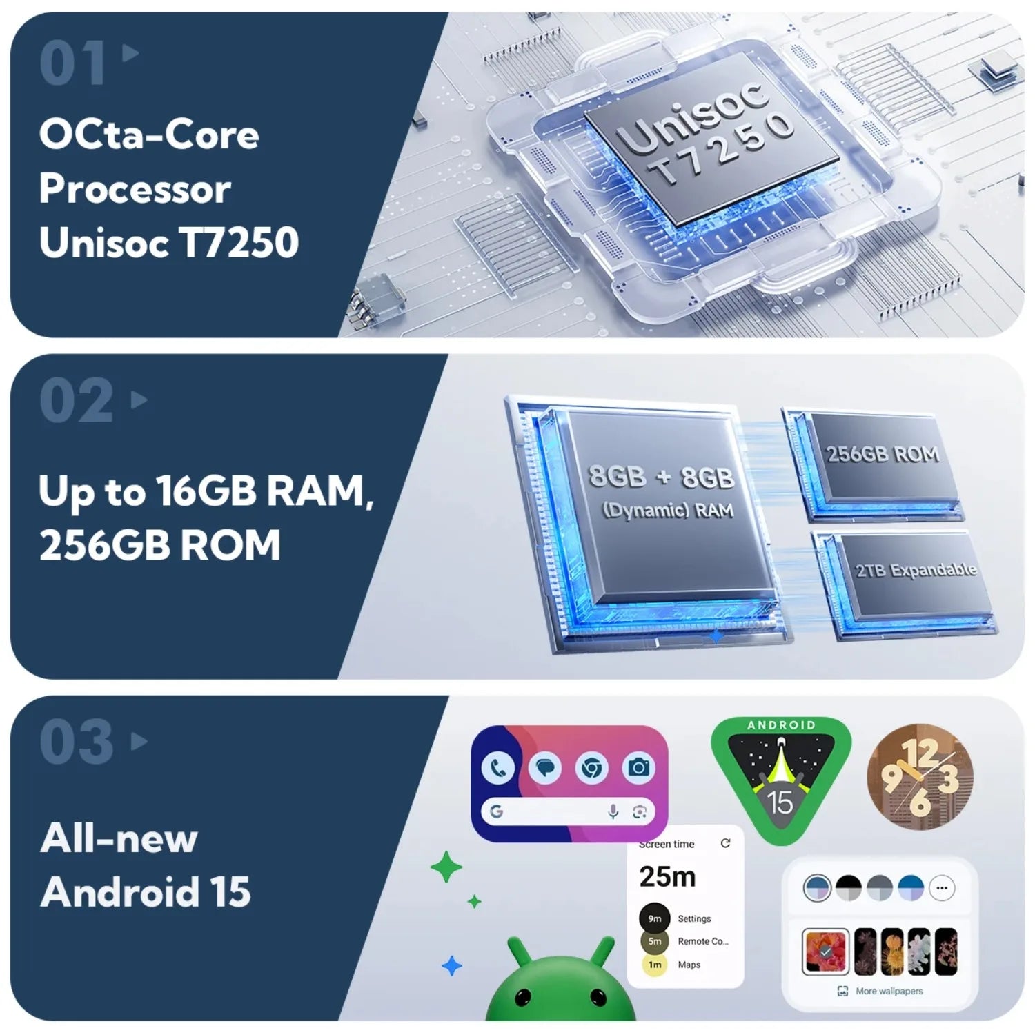 10200mAh 6.56" 512GB Android RugKing 4 Pro 4G Rugged Smartphone