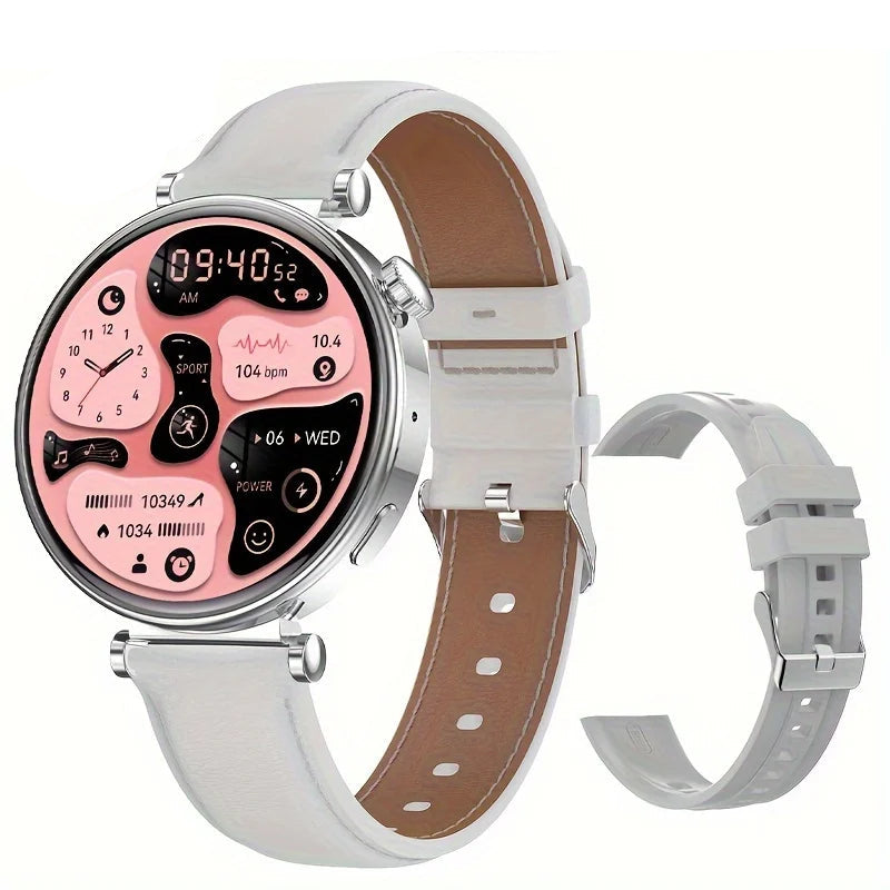 Silica Gel Waterproof Android Round Shape Bluetooth Smartwatch