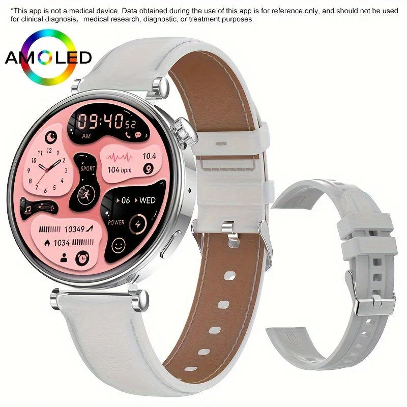 Alloy Waterproof Amoled Full Touch Screen Android Round Smartwatch