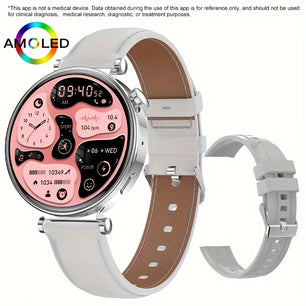 Alloy Waterproof Amoled Full Touch Screen Android Round Smartwatch
